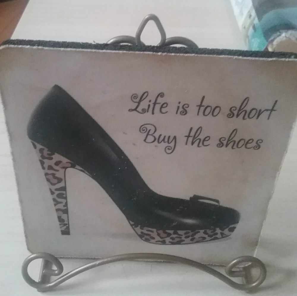 Metal Easel Stand for Tiles or Small Frames - Picture 2 of 2